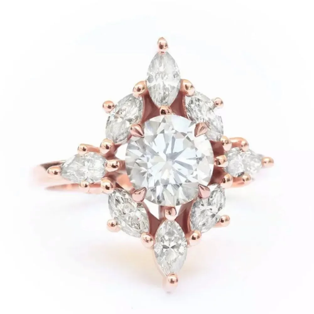 The Elizabeth gold filled white sapphire ring 6 - Picture 10 of 14